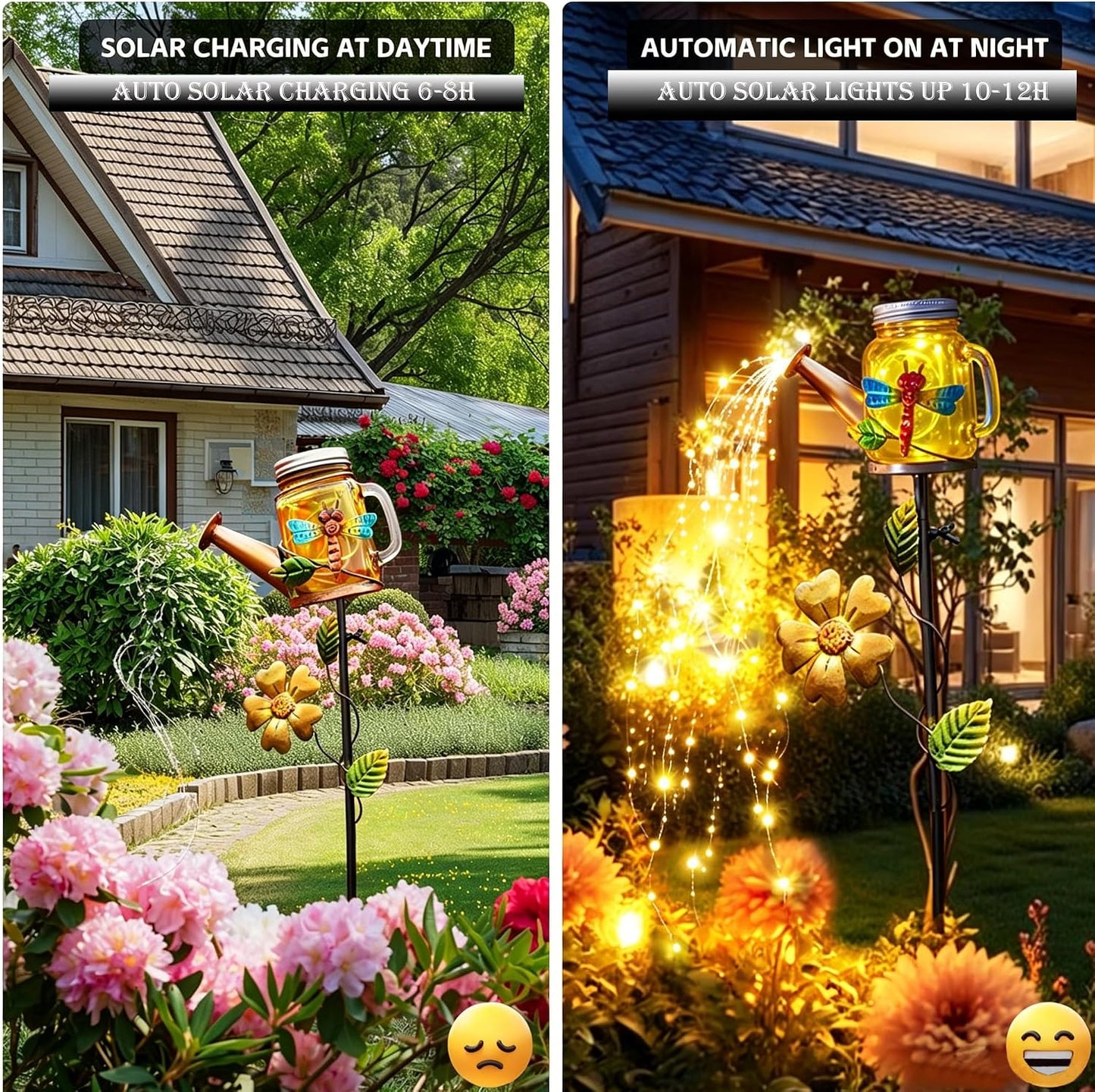 Solar Watering Can Light, Solar Yard Decorations Outdoor,Garden Decor Lights for Yard,IP65 Waterproof Hanging Lantern Lights,Outside Patio Lawn, Gifts for Mom Grandma Women Birthday