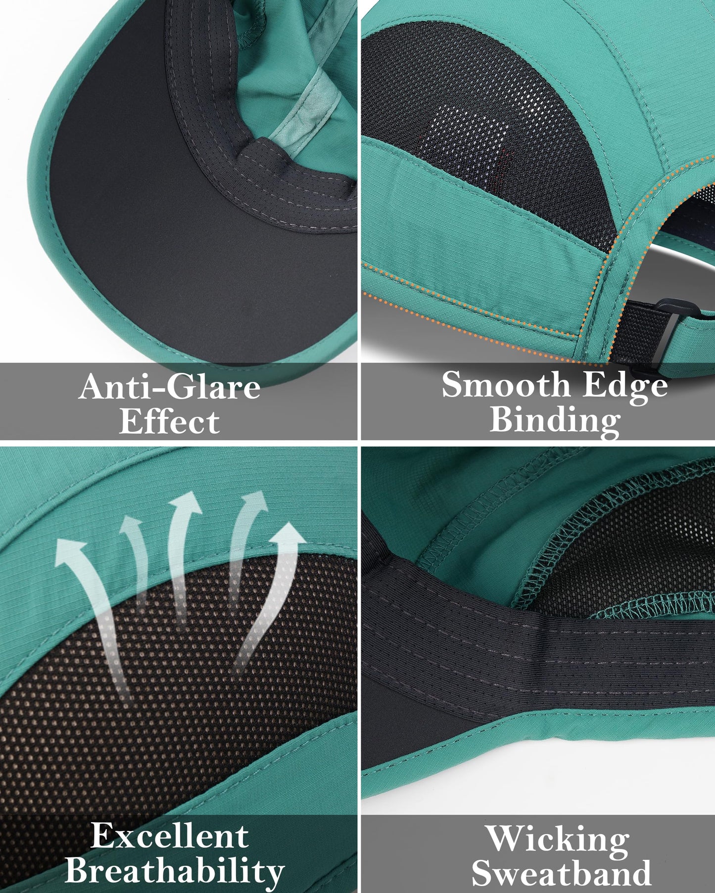 GADIEMKENSD Quick Dry Run Hat Cooling Breathable Mesh