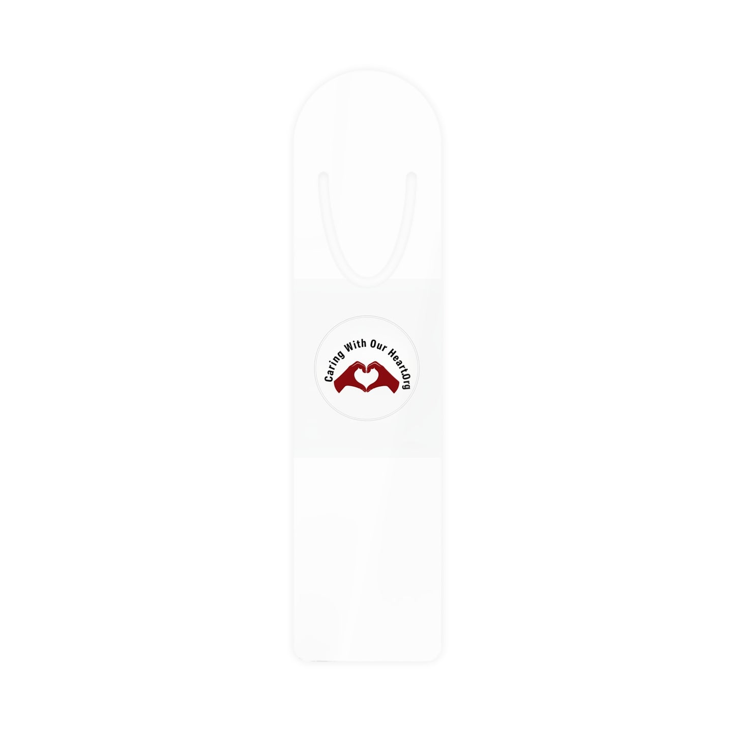 Bookmark — Caring With Our Hands Heart Logo Metal Bookmark