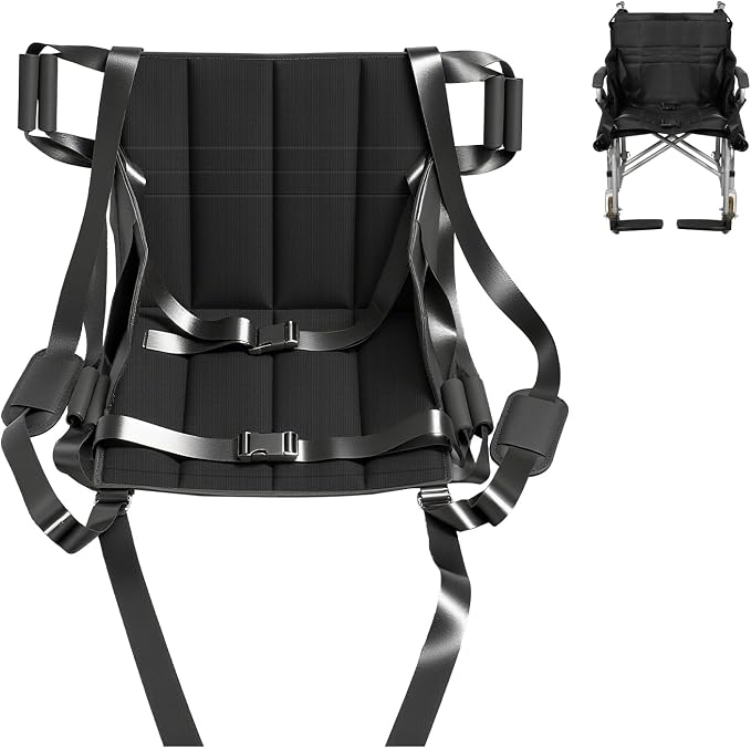 Divided-Leg Sit-to-Stand Patient Lift Sling — ISO Certified Adjustable Standing Transfer Sling for Elderly