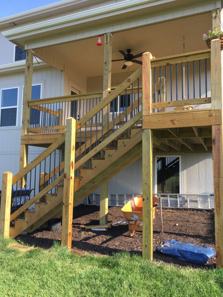 (Before) Paint staining project for clients